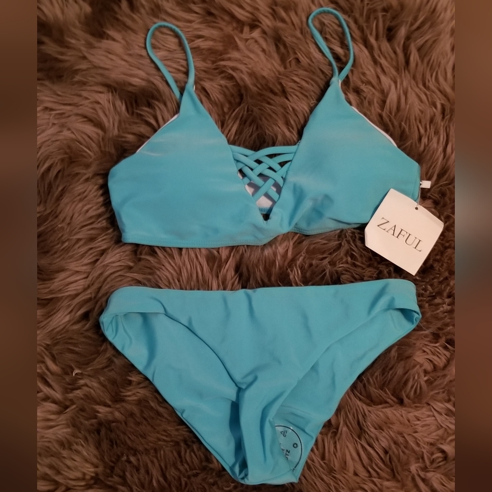 Zaful Blue Bikini